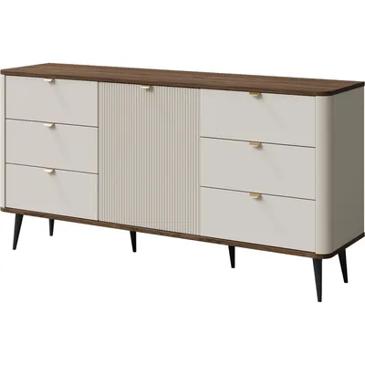 Komoda 1D6SZ APERTA 09 Kaszmir / Orzech