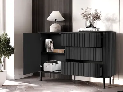 Komoda 1D3SZ ZYLIO NZ - Czarny