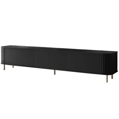 Komoda RTV 220 3K ZENO Czarny / Kaszmir