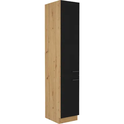 Słupek Kuchenny 40 MADERA 25 Dąb Artisan / Czarny