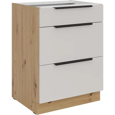 Szafka Z Szufladami 60 IBARA 08 Dąb Artisan / Kaszmir
