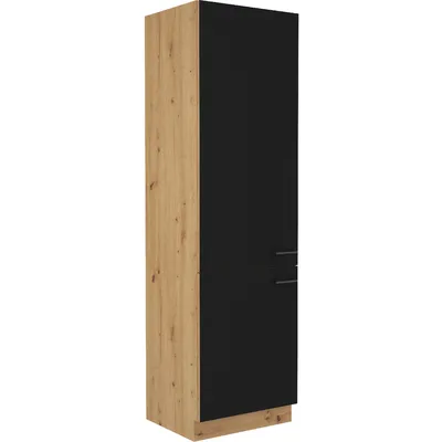 Słupek Kuchenny 60 MADERA 21 Dąb Artisan / Czarny