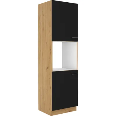 Słupek Kuchenny 60 MADERA 23 Dąb Artisan / Czarny