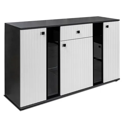 Komoda SALSA LAMELE Matera / Biały
