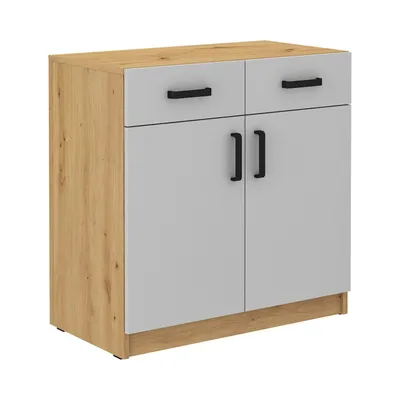 Komoda MALTIS MT05 Dąb Artisan / Jasny Szary
