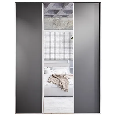 Drzwi Przesuwne Do Szafy MERV F1 150 - Czarne
