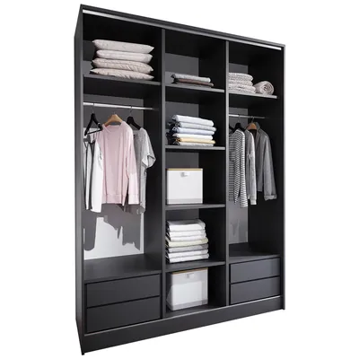 Szafa Otwarta MERV K4 150 - Czarna