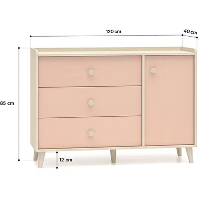 Komoda EVE 05 Piasek Pustyni / Millenial Pink