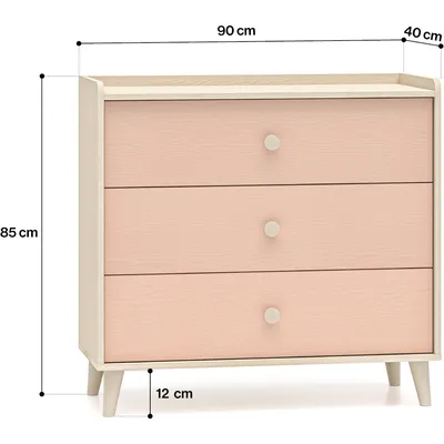 Komoda EVE 06 Piasek Pustyni / Millenial Pink