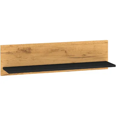 Półka CLINT 11 Dąb Craft Złoty / Czarny