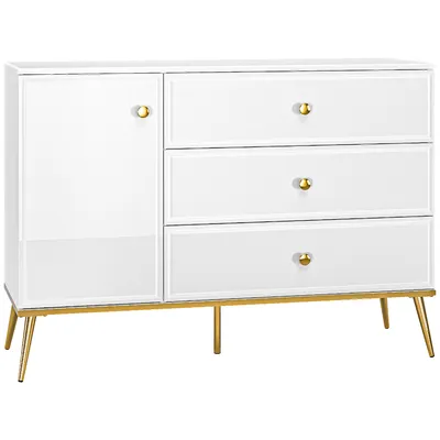 Komoda GOLDEN GL05 Biały Połysk