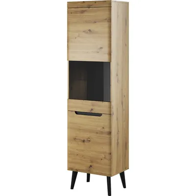 Witryna MARDI 04 Dąb Artisan / Czarny