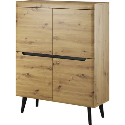 Komoda MARDI 06 Dąb Artisan / Czarny