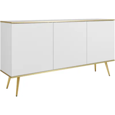 Komoda ARA K160 Biały + Złoty