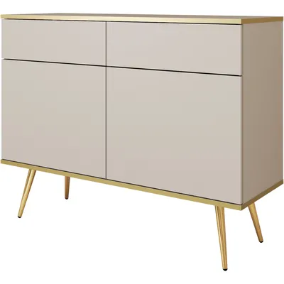 Komoda ARA KSZ107 Beż + - Złoty