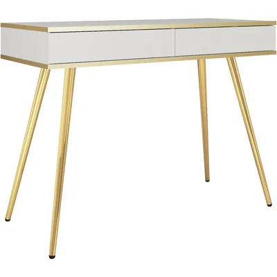 Toaletka ARA T102 Biały + Złoty