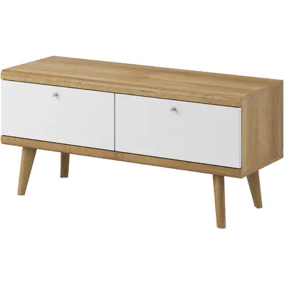 Szafka RTV PIRMO 01 Dąb Riviera / Biały