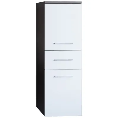 Szafka Łazienkowa Niska LUPO LP3 Wenge / Biały Laminat WYPRZEDAŻ
