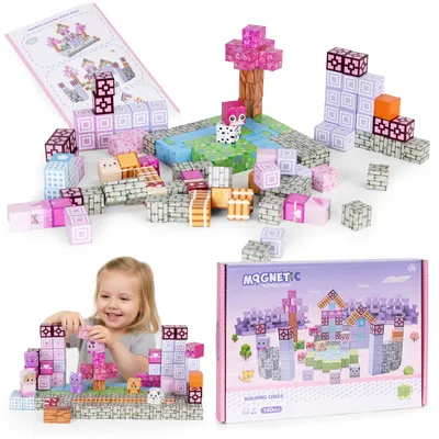 Klocki Edukacyjne Magnetyczne Konstrukcyjne Dla Dzieci 140