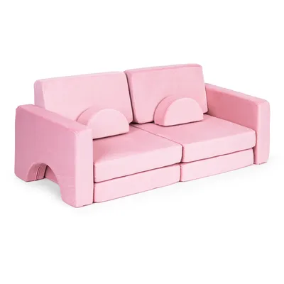 Sofa Do Salonu Składana Modułowa Dla Dzieci Duża 2-OSOBOWA
