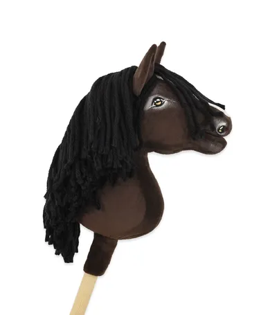 Hobby Horse Średni Koń Na Kiju Premium Ciemnobrązowy Ciemogniady TUM-TUM