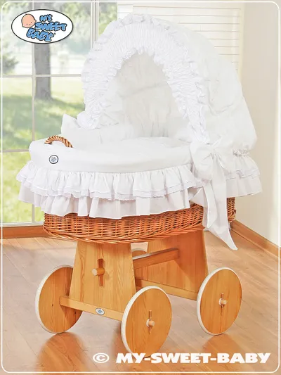 Kosz Mojżesza Budką- Little Angel TUM-TUM - Biały
