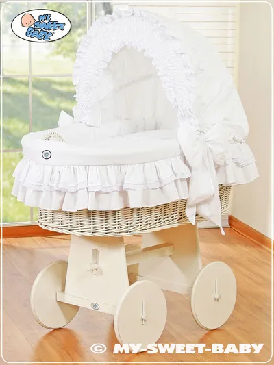 Kosz Mojżesza Budką- Little Angel TUM-TUM - Biały