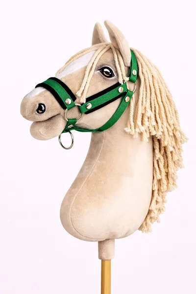 Kantar Regulowany Dla Konia Hobby Horse Czarnym TUM-TUM - Zielony