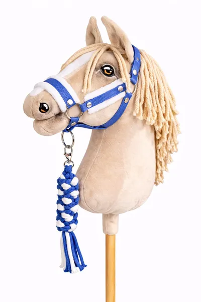 Zestaw Do Hobby Horse: Kantar Białym Futerkiem Uwiąz Ze Sznurka TUM-TUM