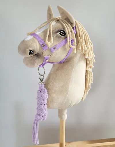 Uwiąz Dla Konia Hobby Horse Pleciony Ze Sznurka TUM-TUM - Fioletowy