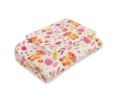 Komplet Pościeli Dla Niemowląt Wypełnieniem 2-CZ 75x100cm Lisek TUM-TUM