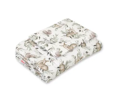 Komplet Pościeli Dla Niemowląt Wypełnieniem 2-CZ 75x100cm Olive TUM-TUM