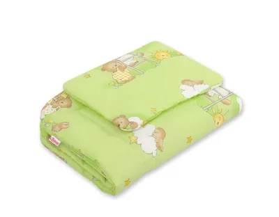 Komplet Pościeli Dla Niemowląt Wypełnieniem 2-CZ 75x100cm Misie TUM-TUM