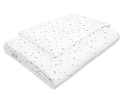Komplet Pościeli Dla Dzieci Wypełnieniem 135x100 cm Mini TUM-TUM - Szare