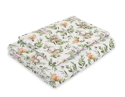 Komplet Pościeli Dla Dzieci Wypełnieniem 135x100 cm Woodland TUM-TUM