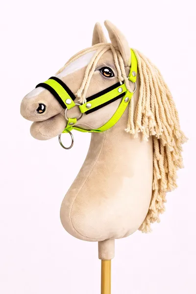 Kantar Regulowany Dla Konia Hobby Horse Neon Green Czarnym TUM-TUM