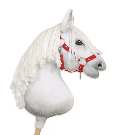 Kantar Regulowany Dla Konia Hobby Horse TUM-TUM - Czerwony
