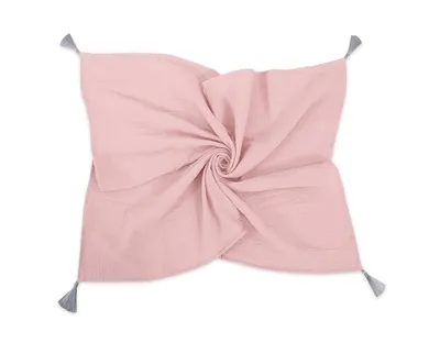Muślinowy Kocyk Dla Niemowląt Chwostami Pastel Pink TUM-TUM