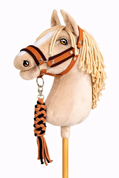 Zestaw Do Hobby Horse: Kantar Czarnym Futerkiem Uwiąz Ze Sznurka TUM-TUM