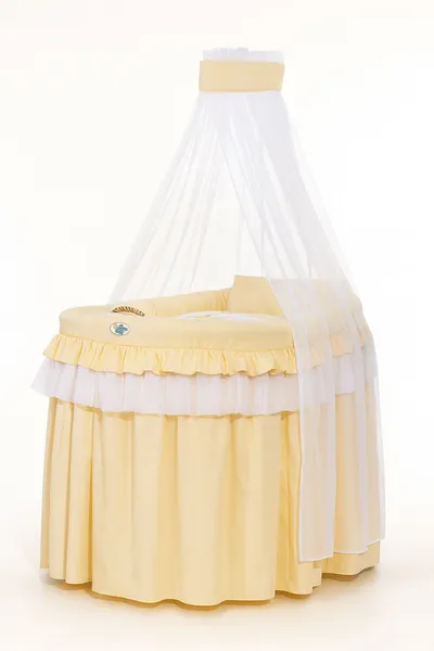 Kosz Mojżesza Wiklinowy Baldachimem- Little Princess TUM-TUM