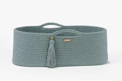 Kosz Mojżesza Boho Bawełniany Handmade Materacykiem Laurel TUM-TUM
