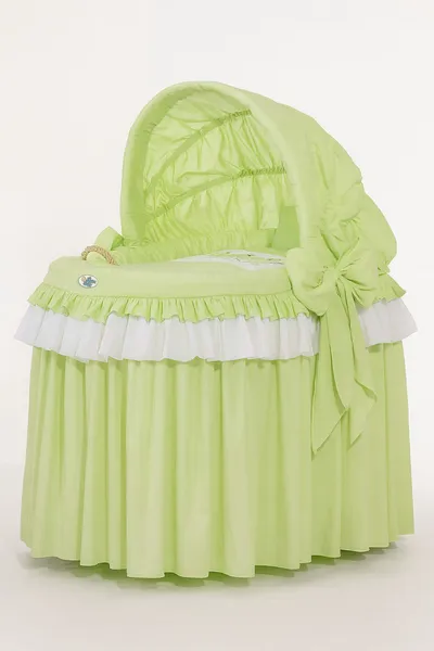 Kosz Mojżesza Wiklinowy Ze Składaną Budką Little Princess TUM-TUM