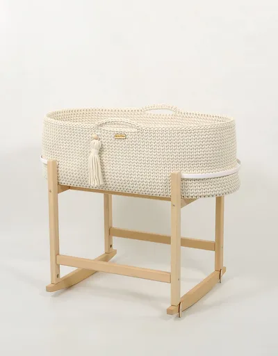 Kosz Mojżesza Boho Handmade Kołyską Śmietanka TUM-TUM