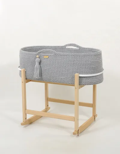 Kosz Mojżesza Boho Handmade Kołyską TUM-TUM - Szary