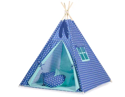 Namiot Dla Dzieci Tipi Dzieci+ Zawieszki Pióra Gwiazdki TUM-TUM