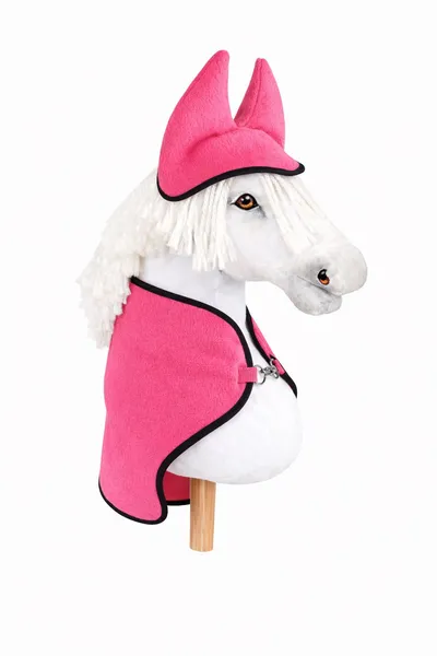 Zestaw Dla Hobby Horse A3: Polarowa Derka Nauszniki Neon Pink TUM-TUM