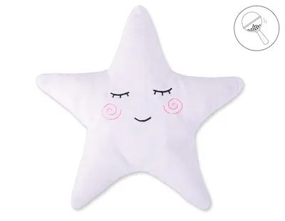 Poduszka Przytulanka Minky Little Star Grzechotką- TUM-TUM - Biała