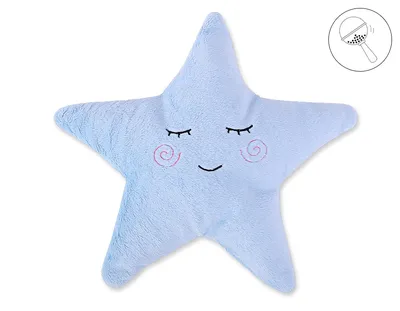 Poduszka Przytulanka Minky Little Star Grzechotką TUM-TUM - Niebieska