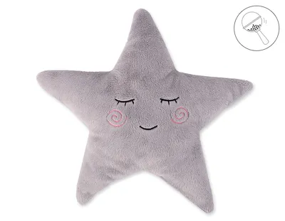 Poduszka Little Star Grzechotką- TUM-TUM - Szara