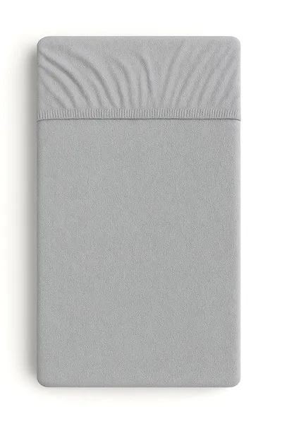 Prześcieradło Frotte Gumką Do Łóżeczka 140x70cm TUM-TUM Dla Dzieci - Szare